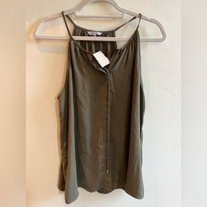 Khaki Sleeveless Blouse - NWT